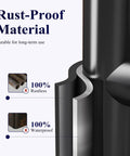 Rustproof metal detail of Free Standing Toilet Paper Holder Stand With Rustproof Metal Construction For Four Rolls Anti Slip Base.
