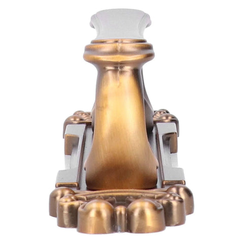 Antique Zinc Alloy Door Pull Handle For Cabinets And Drawers, Surface mounted, close-up of bronze front design