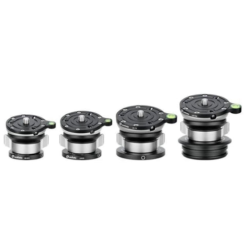 60mm Leveling Base For Tripods With Butterfly Lock Collar Supports Up To 33 Lb Max Load Plus Minus 15 Degree Tilt Lightweight