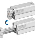 Compact Pneumatic Air Cylinder With 12mm Bore And 30mm Stroke Guide Rod Type Direct Mount Double Acting Magnet Included CDQMB12 30 image