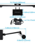 Adjustable LED Picture Light For Wall Art And Frames, Plug In Or Hardwired, dimensions, satin nickel swing arm, CRI90, 3000K