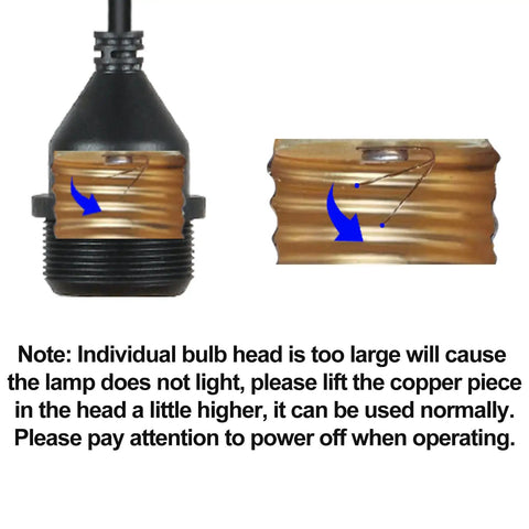 Detailed view of socket and bulb connection for No Fuss Easy Plug In Cord Outdoor Hanging Lamp For Patio Waterproof Pendant Light