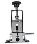 Upgraded LiebeWH Electric Wire Stripper Machine Auto Manual Tool For Scrap Copper Cable Recycling With 6 Feed Holes in black and silver.