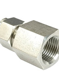 Heavy Duty Stainless 316L Tube Compression Union Fitting NPT Female To 1/8 1/4 3/8 1/2 Inch And 3mm 6mm 8mm End Sizes Built To Last SUS316L Plumbing Adapter For Air Water Gas Machinery