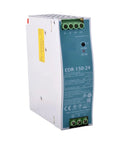 Zero Hassle Ultra Slim Din Rail Switching Power Supply 24V 6.5A 156W Fanless DC Adapter with wiring terminals.