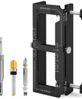 Door Hinge Router Jig For Precise Mortises In Woodworking Aluminum 6061 Template Kit with adjustment tools shown