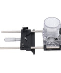 Precision Router Fluting Jig With Micro Adjustment Shim And 0 To 18 Mm Range Tough Aluminum Alloy Build, adjustable guide for woodworking.