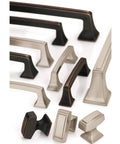 Assorted hardware including Beefy Satin Nickel 12 Inch Center To Center Appliance Pull For Paneled Appliances And Large Cabinets Mulholland Style Drawer Pull Traditional Cabinet Hardware With A Long Thirteen And Three Sixteenths Inch Overall Length.