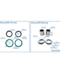 Kawasaki Swing Arm Bushing Roller Bearing Oil Seal Kit Fits 96 To 07 Models, HK222930, 29mm bearing and 35mm seal