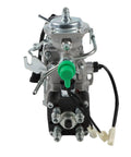 Upgraded Built Tough Direct Fuel Injection Pump For Mitsubishi Pajero Mk2 4M40 2.8L Diesel Engine Front view with green knob and connectors.
