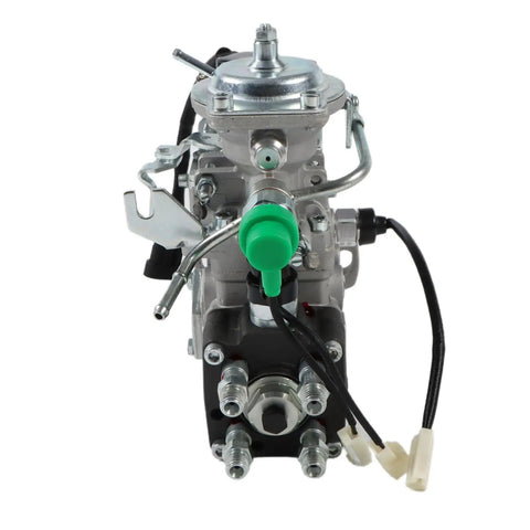 Upgraded Built Tough Direct Fuel Injection Pump For Mitsubishi Pajero Mk2 4M40 2.8L Diesel Engine Front view with green knob and connectors.