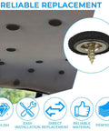 Set Of 12 Black Upholstery Buttons Quarter Inch For Auto Rv Headliner And Furniture Quick Diy Interior Cloth Repair Fasteners on vehicle ceiling.
