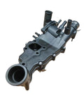 No Sweat Straight Swap Coolant Thermostat Housing Assembly For Peugeot 307 406 607, black plastic housing with ports and mounts.