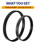Replacement Belt Set For ProHeat 2X Revolution Pet Pro Carpet Cleaner two black belts sizes 1611129 1611130