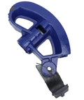 Heavy Duty Manual Pipe Bender For 1/2 To 3/4 Inch Conduit, blue C45 steel tool, designed for precise tubing bends.