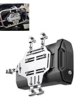 Badass Motorcycle Side Tool Box For CRF1000L Cargo Rack With Slam In Hardware and weather resistant shell, showing side view.