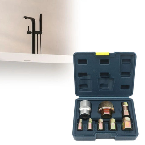 Hot Picks For Pros: Premium 8 Piece Tub Drain Extractor Tool Kit Featuring Chrome Molybdenum Steel Broken Screw Remover Set With Clear Threads, Heavy Duty Performance, And Precision Crafted Design For Easy DIY Home Projects. 8-piece chrome molybdenum steel tub drain extractor kit in case, with assorted thread sizes for broken screw removal