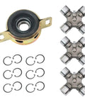 Drive Shaft Center Support Bearing And U Joint Kit For Toyota Tacoma 2005 Through 2015 2WD 4WD in image with components