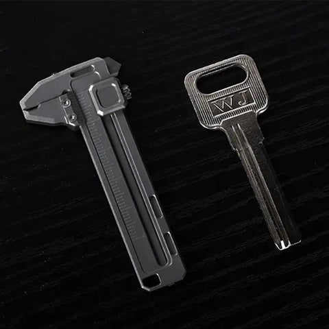 Pocket Vernier Caliper Ruler 0 To 50mm For Precise Outer Inner Diameter Measurements Zinc Aluminum Alloy Sliding Scale Handy Multitool