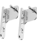 2 Pack Heavy Duty Adjustable Refrigerator Door Hinges For Commercial Kitchens Quiet Close To Reduce Door Slams Premium Durable Swing Hinge Set For Ovens And Coolers, silver