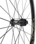 Close-up of FL50 Max Carbon Disc Road Bike Wheelset 700C, 50mm Deep, showing hub and spokes from the side view