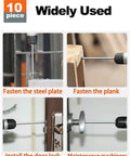 Collage showing uses of 10Pcs 1/4 Inch Hex Shank Long Magnetic Screwdriver Bits Set