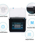 3D Printer Filament Dryer Box With Huge Storage For 1Kg Spools, Keeps Filaments Dry Through Prints, Compatible With 1.75mm And 2.85mm PLA ABS Silk Filaments, Filament Dehydrator With Spool Holder, front view with buttons and display