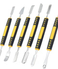 Six Piece Mini Crowbar Set For Electronics Repair Go To Tools With Double Head Disassembly And Non Slip ABS Handles Alloy Steel