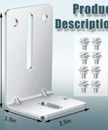 8 Piece Garage Door Track Jamb Brackets Kit With 16 Sets Screws And Nuts Replacement Reinforcement For Stronger Garage Door Tracks