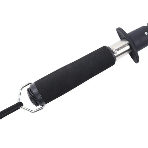 Close-up of EVA handle on Stainless Steel Fish Lip Gripper With Weight Scale Heavy Duty 15 Kg Capacity One Hand Operation Quick Release