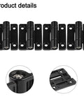 Adjustable Torque Damping Hinge Pack Of 4 For Cabinets And Industrial Settings With Beefy Black Construction Heavy Duty Zinc Alloy Build
