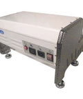 Side view of Heavy Duty Electric Coil Punch Machine For Bindery With 4x5mm Oval Holes, 54 Disengageable Pins, 4 To 1 Pitch And 0.248 Inch.