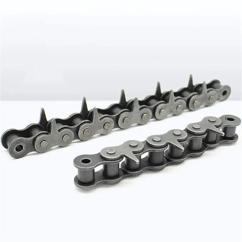 Get Your Hands On This Sweet 15-Meter Silent Chain For Heavy Duty Transmission And Conveyor Systems, two steel chains side by side