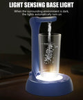 Electric Water Dispenser For 1 To 5 Gallon Bottles With Adjustable Stand, USB C Rechargeable, night mode feature, on desk