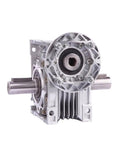 Built Tough Heavy Duty Worm Gear Reducer With A Solid Aluminum Housing For Smooth Speed Control And Rock Solid Motor Drive Adapter Performance In Any Industrial Setup, showcasing aluminum casing and shaft.