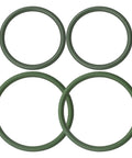 4 Piece O Ring Seal Kit for Trim Tab Actuators A1120 A1121, Green FKM Fluoro Rubber Seals for Hydraulic Oil and Saltwater