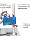 Precision digital angle controller for Real Badass Jade Cutting Angle Grinder With Solid Mechanical Handle Crafted For Jewelry Making And Gemstone Shaping Stainless Steel Build Handles Heavy Grinds Smooth Daily.