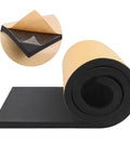 Heavy Duty Neoprene Foam Padding Sheets With Strong Grip Adhesive Backing For Gear Protection Badass Impact Resistance And Weatherproof Cushioning In Sleek Black Trim, displaying black neoprene with adhesive backing.