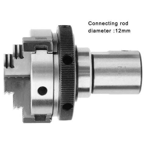 Pro Grade Stainless Steel Chuck Connecting Rod For K01-50/63 And K02-50/63 Mini Lathe Chucks M14x1 with 12mm shaft, side view