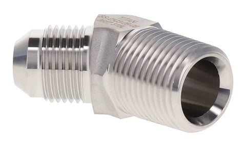 Heavy Duty 316 Stainless Steel 37 Degree Jic To Npt Male Pipe 45 Degree Elbow hydraulic fitting with threaded ends.