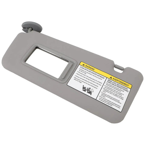 Left Driver Side Sun Visor With Makeup Mirror Replacement for 2004 To 2005 Models OE 7432042420B0, grey with label