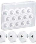 Game Changing 16 Piece 19 Mm Three Quarter Plastic Drawer Rollers With Precision Ball Bearing For Slick Cabinet Sliding And Kitchen Furniture Easy No Sweat Replacement in clear storage case.
