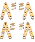 Hidden Door Pivot Hinges 360 Degree Rotatable For Wood Doors Secret Doors Bookcase And Cabinet Doors Copper Alloy Durable 4 Pack