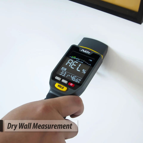 7 In 1 Moisture Meter Scanner With Pin And Pinless Modes For Drywall Cement Board Soft Wood And Hard Wood Up To 3/4 Inch Depth Quick Accurate Readings And Surface Scan For DIY Renovation dry wall measurement