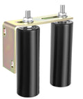 Six Inch Gate Roller Guide For Sliding Gates With L Bracket Universal Adjustable Heavy Duty Sliding Gate Rollers Black Gate Kit