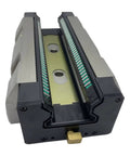 Heavy Duty SRG45C Linear Guide Slide Rails Carriage Block, black and silver steel construction, used for smooth motion control.