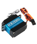 Kickin Torque Heavy Duty Digital Servo With High Voltage Coreless Motor And Full Metal Gears For Rc Cars Boats Trucks Waterproof Hi Power 35Kg 270 Deg Rotation DIY Rigs Built To Last Forever, featuring 35kg digital servo motor.