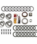 Differential bearing kit for Dana 30 reverse with Timken bearings, seals, races, shims, bolts, and grease.