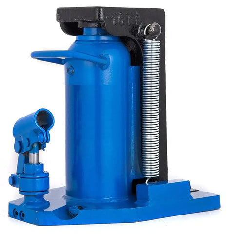 Built Tough Hydraulic Toe Jack Lift 20 Ton Rig Ready Capacity Heat Treated Steel Frame with smooth pump action and valve.