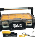 ProTech Data Kit For Twisted Pair Cabling, Lightweight Transport Case With 12 Compartments, Hand Tools, Crimper